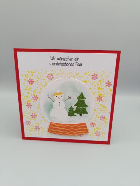 Weihnachtskarte "Wunderschönes Fest"